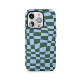 Smaragdgroen golfraster