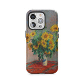 Gouden zonnebloemen in bloei