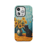 Zonnebloemen met sterren & Kat