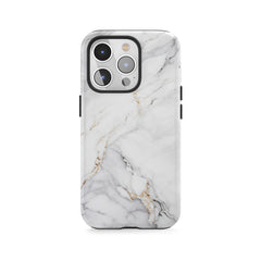 Warm White Marble Veins