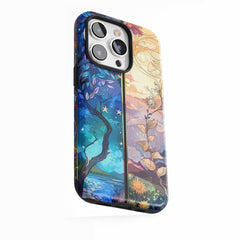 Moonlit Forest Window
