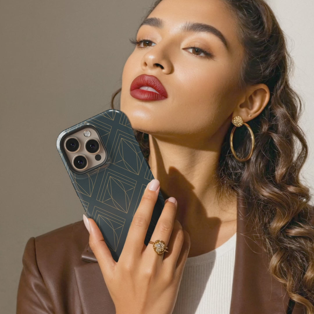 Deep Teal Diamond Luxe